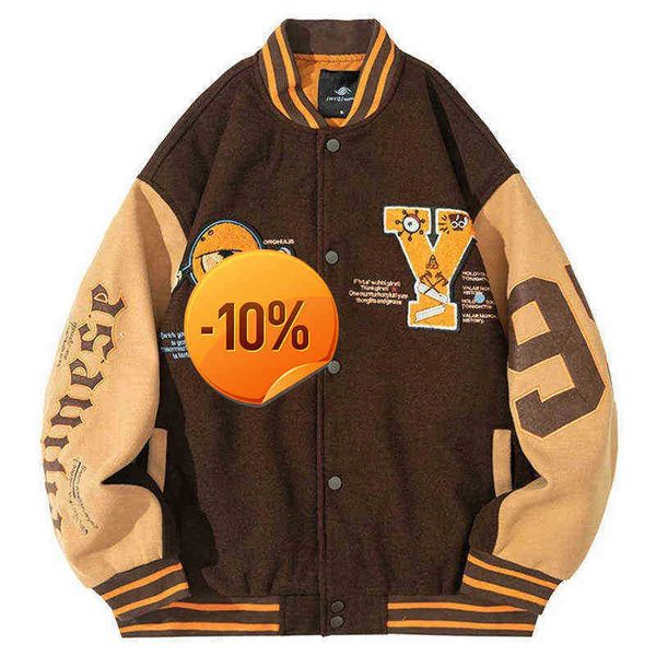 men's jackets men women varsity japanese thin oversized spring autumn baseball jacket coat hip hop harajuku, Black;brown
men's jackets men women varsity japanese thin oversized spring autumn baseball jacket coat hip hop harajuku, Black;brown