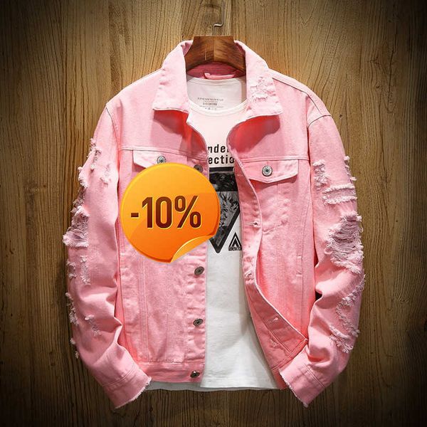 men's jackets denim jacket men ripped mens jean garment coat designer x0710, Black;brown
men's jackets denim jacket men ripped mens jean garment coat designer x0710, Black;brown