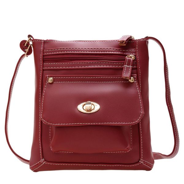 women messenger bags portable button ladies crossbody shoulder bag vintage pu leather bags, Black;red
women messenger bags portable button ladies crossbody shoulder bag vintage pu leather bags, Black;red
