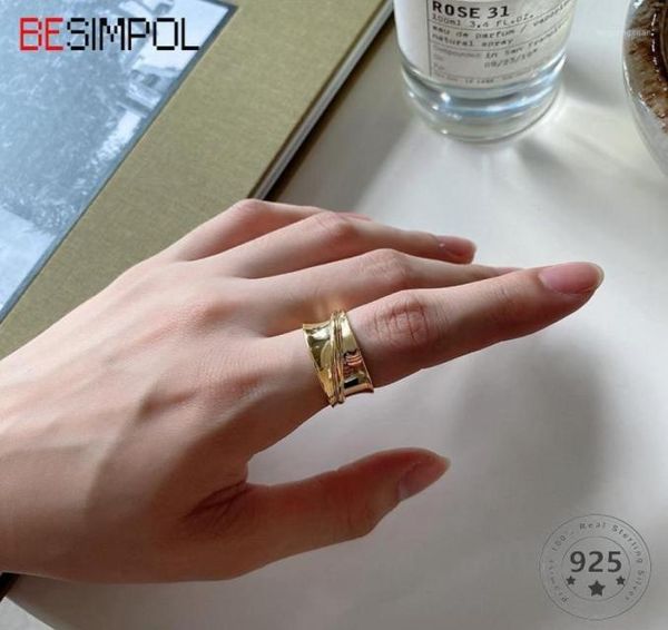 cluster rings besimpol real 925 sterling silver ring unique linear smooth simple adjustable for women fashion fine jewelry gifts11859862, Golden;silver
cluster rings besimpol real 925 sterling silver ring unique linear smooth simple adjustable for women fashion fine jewelry gifts11859862, Golden;silver