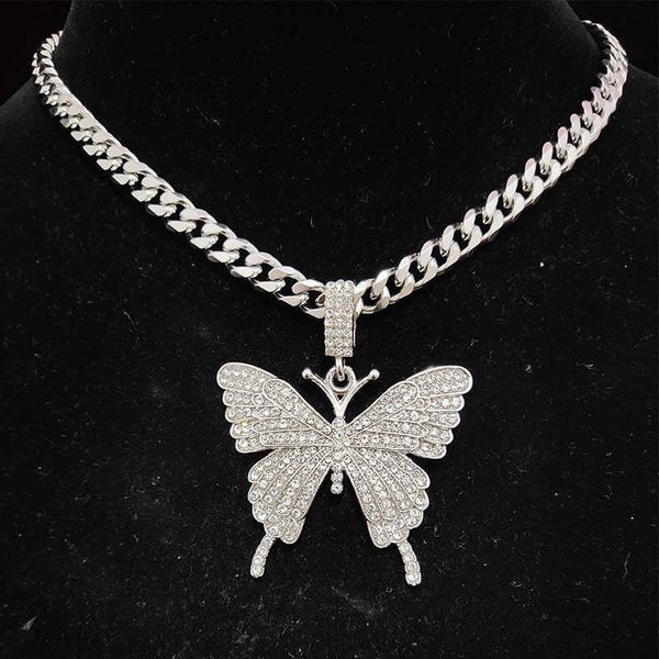 men hip hop butterfly iced out bling pendant necklace 7mm width 316l stainless steel chain necklaces hiphop fashion jewelry, Silver
men hip hop butterfly iced out bling pendant necklace 7mm width 316l stainless steel chain necklaces hiphop fashion jewelry, Silver