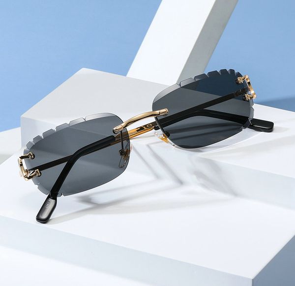 personality pattern trimming sunglasses superclear men/women sunglass rimless ellipse style glasses mix colors, White;black
personality pattern trimming sunglasses superclear men/women sunglass rimless ellipse style glasses mix colors, White;black