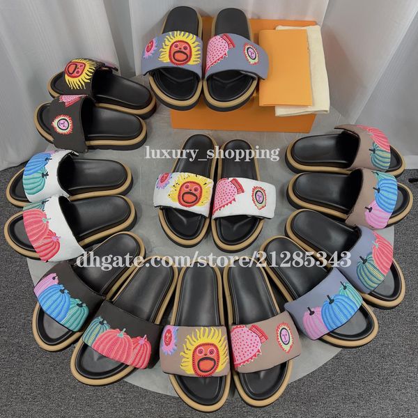 pool pillow flat comfort mule slides front strap slippers fashion printing sandals slippers, Black
pool pillow flat comfort mule slides front strap slippers fashion printing sandals slippers, Black