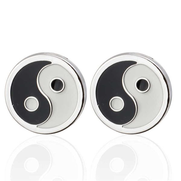 cuff links c-man luxury shirt round bagua men's brand cufflinks abotoaduras jewelry g220525, Silver
cuff links c-man luxury shirt round bagua men's brand cufflinks abotoaduras jewelry g220525, Silver