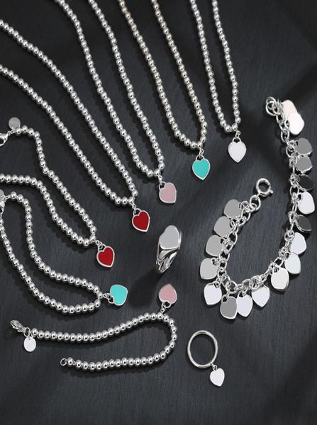 s925 beaded pendant necklace bracelets love ring multiheart bracelet designer jewelry7966938, Silver
s925 beaded pendant necklace bracelets love ring multiheart bracelet designer jewelry7966938, Silver