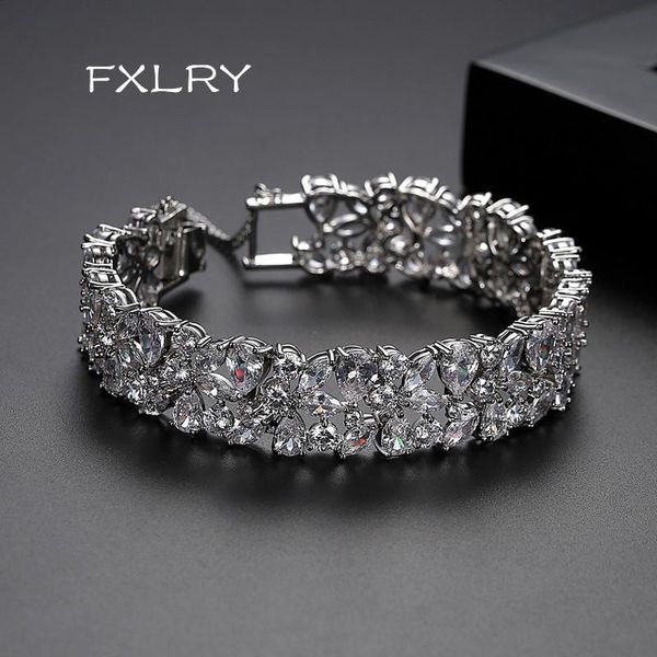 bangle fxlry elegant shiny white color cubic zirconia bracelets for women bridals wedding party tennis bracelet fashion jewelry, Black
bangle fxlry elegant shiny white color cubic zirconia bracelets for women bridals wedding party tennis bracelet fashion jewelry, Black