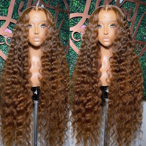 Brazilian Brown Deep Wave Frontal Wig Full Glueless Hd Transparent Lace Front Wig Colored Synthetic Curly Wig Preplucked, Red color
Brazilian Brown Deep Wave Frontal Wig Full Glueless Hd Transparent Lace Front Wig Colored Synthetic Curly Wig Preplucked, Red color
