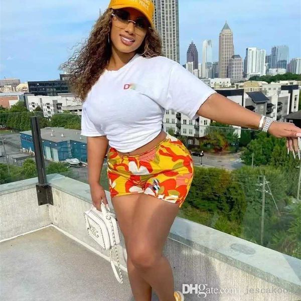 women tracksuits two pieces set designer 2023 white short sleeve crop t-shirt and printed shorts casual sportwear, Gray
women tracksuits two pieces set designer 2023 white short sleeve crop t-shirt and printed shorts casual sportwear, Gray