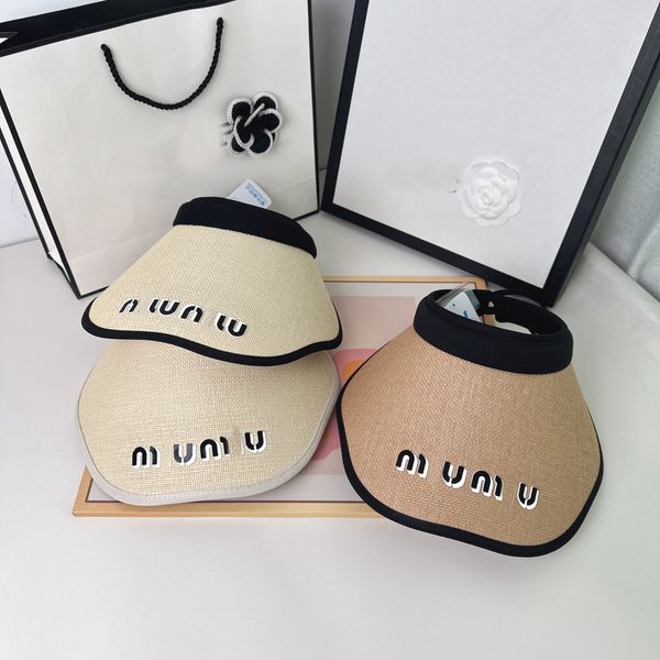 summer sunshade hat miu letter big brim designer beanie cap empty duck tongue hat sports sun hat, Blue;gray
summer sunshade hat miu letter big brim designer beanie cap empty duck tongue hat sports sun hat, Blue;gray