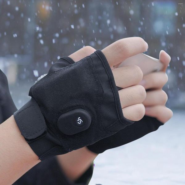 Image of Cycling Gloves Electric Heated Hand Warmer Glove With Screen Touching Function Reliable USB Charging Bike Motorcycle