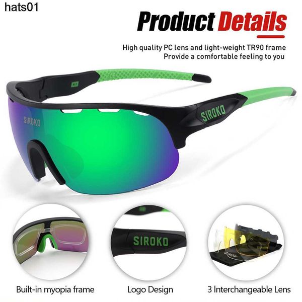 2023 new siroko riding glasses windproof sand sports sunglasses running marathon 4 lens set, White;black 
2023 new siroko riding glasses windproof sand sports sunglasses running marathon 4 lens set, White;black