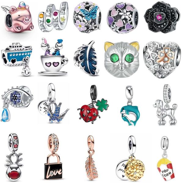 fashion 20pcs ladybugs dolphin deer head camel butterfly daisy flower charm sterling silver european charms bead fit pandora bracelets diy j, Black
fashion 20pcs ladybugs dolphin deer head camel butterfly daisy flower charm sterling silver european charms bead fit pandora bracelets diy j, Black