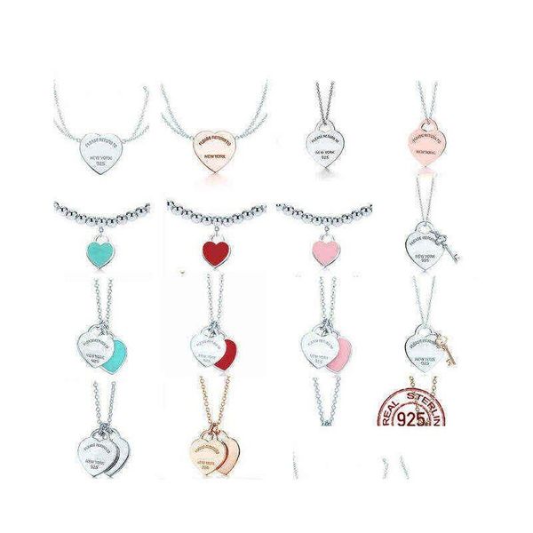 pendant necklaces tiff necklace 925 sier female jewelry exquisite craftsmanship with official classic blue heart wholesale luxury dr dhybr, Silver
pendant necklaces tiff necklace 925 sier female jewelry exquisite craftsmanship with official classic blue heart wholesale luxury dr dhybr, Silver