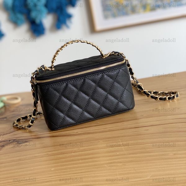 10a retro mirror quality designers vanity case bag mini 16cm womens real leather cosmetic bags luxury grained calfskin handbag crossbody bla
10a retro mirror quality designers vanity case bag mini 16cm womens real leather cosmetic bags luxury grained calfskin handbag crossbody bla