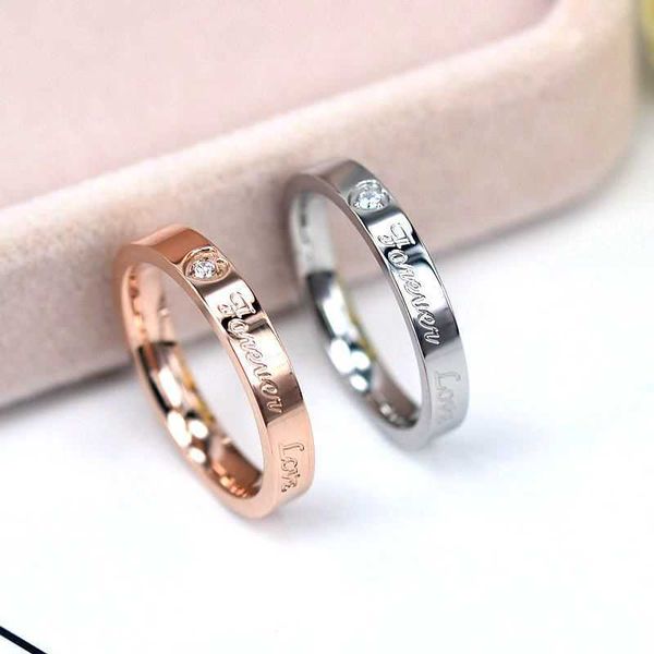 band rings knock concise zircon wedding stainless steel material rose gold forever engagement ring never fade jewelry aa230524, Silver
band rings knock concise zircon wedding stainless steel material rose gold forever engagement ring never fade jewelry aa230524, Silver