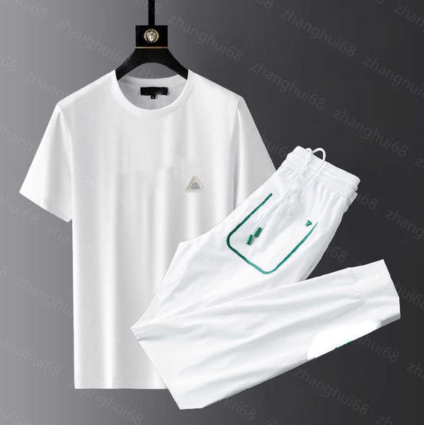 23ss mens tracksuit mens designer tracksuit round neck pure cotton short sleeve t-shirt solid color embroidery elastic waist pants set men c, Gray
23ss mens tracksuit mens designer tracksuit round neck pure cotton short sleeve t-shirt solid color embroidery elastic waist pants set men c, Gray
