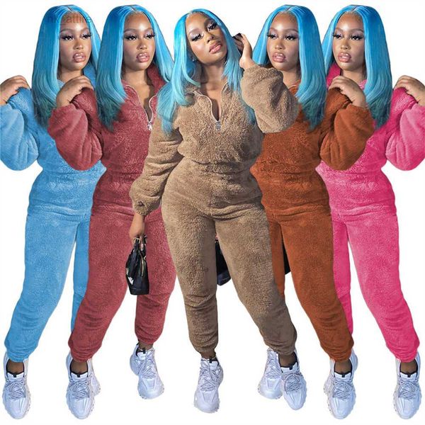 fall winter women tracksuits fleece sweatsuits long sleeve pullover and pants two piece sets casual solid outfits thick warm sportswear jogg, Gray
fall winter women tracksuits fleece sweatsuits long sleeve pullover and pants two piece sets casual solid outfits thick warm sportswear jogg, Gray