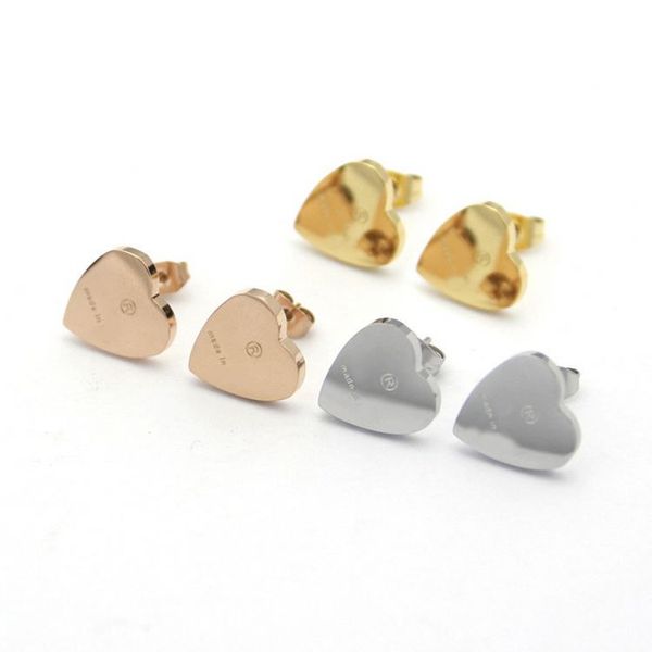 women designer studs made in italy 3 colors smooth surface classic stainless steel luxury earrings, Golden;silver
women designer studs made in italy 3 colors smooth surface classic stainless steel luxury earrings, Golden;silver