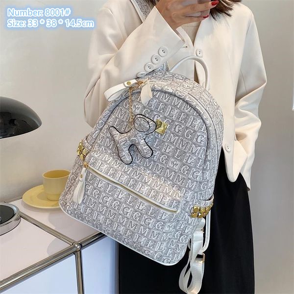 wholesale ladies shoulder bags 4 colors college style rivet personality backpack cartoon pendant large capacity fashion handbag popular lett
wholesale ladies shoulder bags 4 colors college style rivet personality backpack cartoon pendant large capacity fashion handbag popular lett