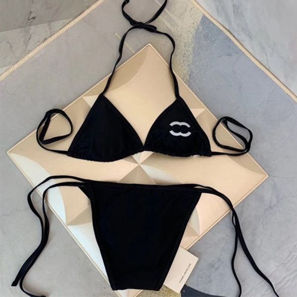 designer summer fashion sun beach women's swimwear high-end brand c high waist strap bikini bathing swim suits 2 piece solid color swim, White;black
designer summer fashion sun beach women's swimwear high-end brand c high waist strap bikini bathing swim suits 2 piece solid color swim, White;black