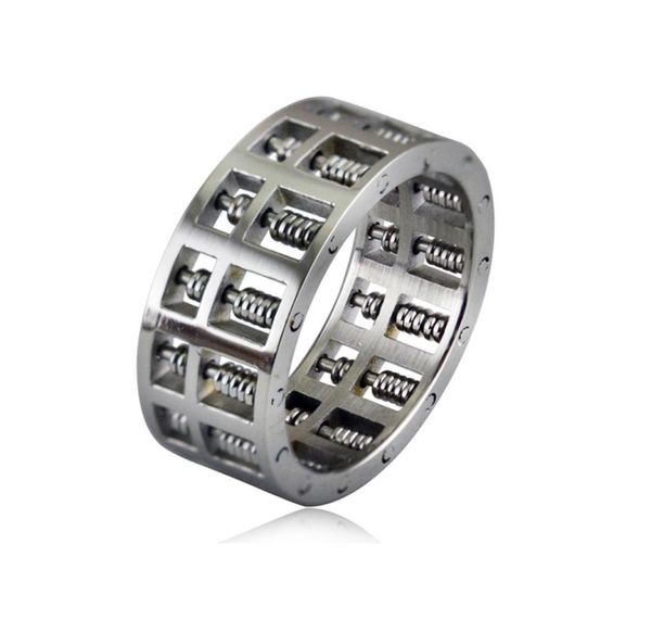 fashion simple abacus spinner ring for women men jewelry engagement anniversary gift 2021 style stainless steel wedding band6974234, Silver
fashion simple abacus spinner ring for women men jewelry engagement anniversary gift 2021 style stainless steel wedding band6974234, Silver