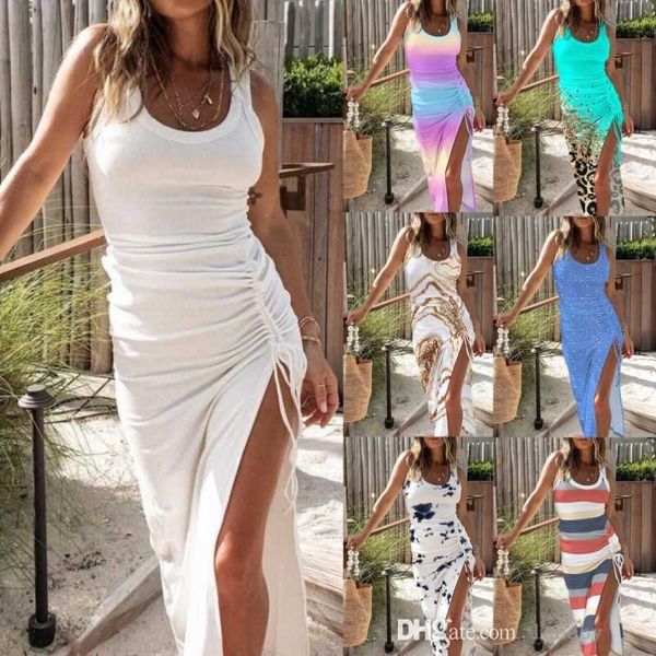 2023 new summer dress fashion printed maxi dress slim fit drawstring split sleeveless long skirt bodycon dresses for woman plus size 3xl clo, Black;gray
2023 new summer dress fashion printed maxi dress slim fit drawstring split sleeveless long skirt bodycon dresses for woman plus size 3xl clo, Black;gray