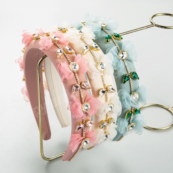 fashion headband for women rhinestone flower hairband light color luxurious baroque hair accessories, Slivery;white
fashion headband for women rhinestone flower hairband light color luxurious baroque hair accessories, Slivery;white