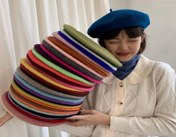 berets wool beret hat woman french artist style warm autumn winter beanie for women retro plain elegant lady flat cap7702227, Blue;gray
berets wool beret hat woman french artist style warm autumn winter beanie for women retro plain elegant lady flat cap7702227, Blue;gray
