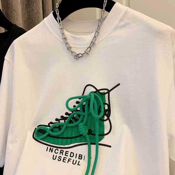 fshion t shirt bv's designer shirts bottega ven high 22ss new bv green lace up shoes short sleeve t-shirt loose design sense small crow, White;black
fshion t shirt bv's designer shirts bottega ven high 22ss new bv green lace up shoes short sleeve t-shirt loose design sense small crow, White;black