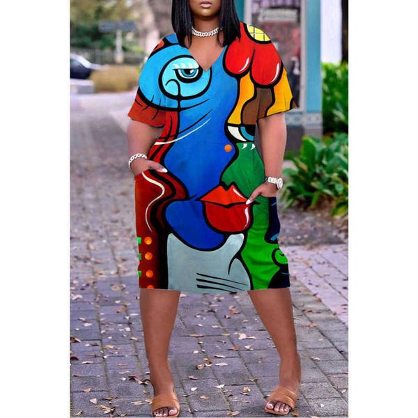 plus large 3xl 4xl 5xl designer womens dress 2023 summer casual ladies v-neck large dresses 3d printed loose relaxed short sleeve a-line ski, Black;gray
plus large 3xl 4xl 5xl designer womens dress 2023 summer casual ladies v-neck large dresses 3d printed loose relaxed short sleeve a-line ski, Black;gray