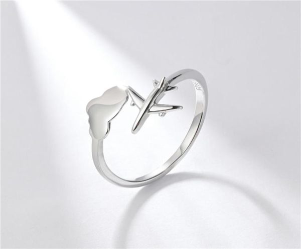 dy special travl dream airplane and cloud adjustable open finger unique 925 sterling silver ring for women party trendy jewelry1658226
dy special travl dream airplane and cloud adjustable open finger unique 925 sterling silver ring for women party trendy jewelry1658226