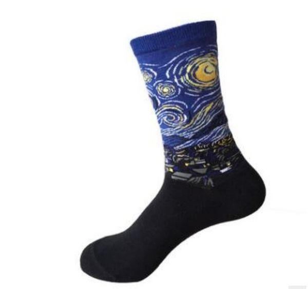 2023 novelty famous oil painting art socks women's men's street graffiti van gogh mona lisa long sock winter autumn cotton socks f, Black
2023 novelty famous oil painting art socks women's men's street graffiti van gogh mona lisa long sock winter autumn cotton socks f, Black