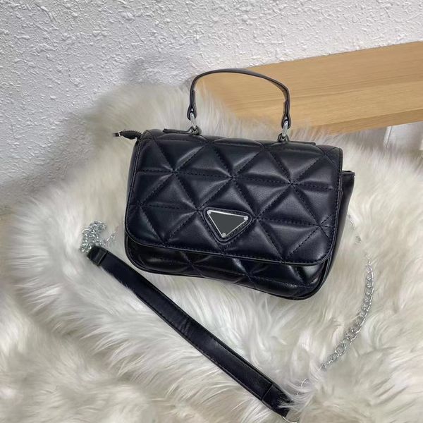 prad designer bags shoulder bag small handle handbag crossbodybag metal chain with shoulder pads womens purses and handbags22*16*9cm
prad designer bags shoulder bag small handle handbag crossbodybag metal chain with shoulder pads womens purses and handbags22*16*9cm