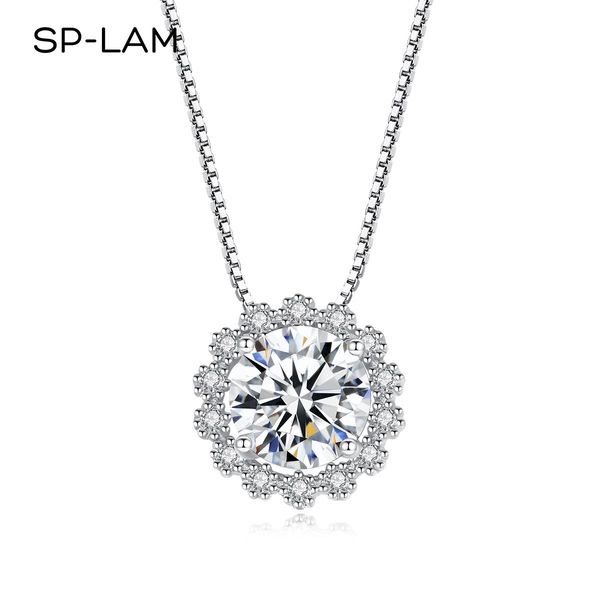 necklaces splam sier necklace 1ct vvs moissanite pendant chian lady lab diamond woman bling dainty sterling moissanite jewelry, Silver
necklaces splam sier necklace 1ct vvs moissanite pendant chian lady lab diamond woman bling dainty sterling moissanite jewelry, Silver
