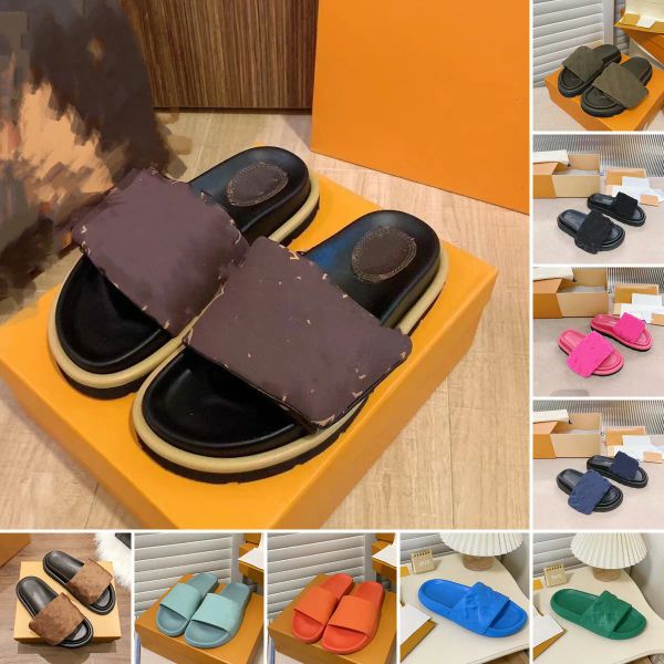 luxury l designer men women slippers sandals embossed printing pool pillow hook & loop mule summer flat heel scuff slides flip flops bea rxr, Black
luxury l designer men women slippers sandals embossed printing pool pillow hook & loop mule summer flat heel scuff slides flip flops bea rxr, Black