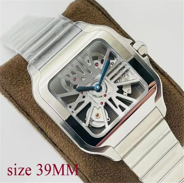 men watch designer watches square watchs montres mouvement quartz 39mm stainless steel bracelet sapphire glass waterproof watch reloj hombre, Slivery;brown
men watch designer watches square watchs montres mouvement quartz 39mm stainless steel bracelet sapphire glass waterproof watch reloj hombre, Slivery;brown