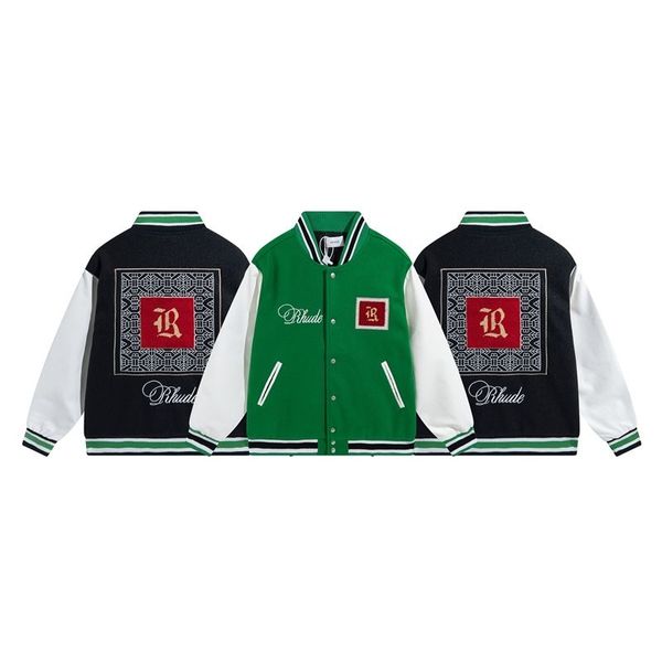 30% off rhude mens jackets designer woman men jacket zipper casual woolen jacket embroidered patch printed baseball uniform coat top, Black;brown
30% off rhude mens jackets designer woman men jacket zipper casual woolen jacket embroidered patch printed baseball uniform coat top, Black;brown