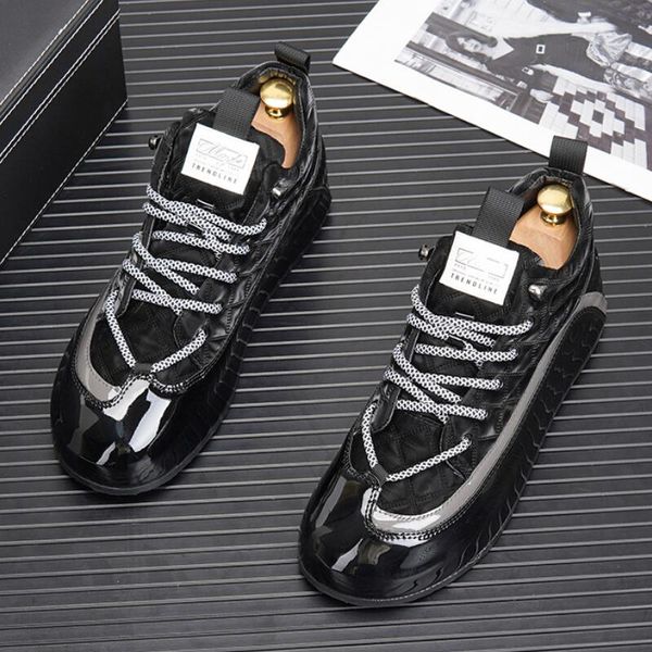 2023 new fashion leather men casual shoes hip hop sports shoes skateboard shoes zapatillas hombre a21, Black
2023 new fashion leather men casual shoes hip hop sports shoes skateboard shoes zapatillas hombre a21, Black