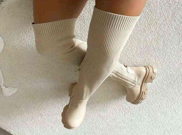 flats shoes thick sole boots autumn winter breathable knitting upper women thigh high boots 2021 stretch round thigh high boots h18043277, Black
flats shoes thick sole boots autumn winter breathable knitting upper women thigh high boots 2021 stretch round thigh high boots h18043277, Black
