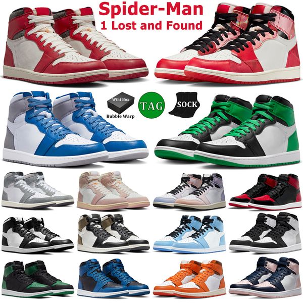 jumpman 1 spiders man basketball shoes men women 1s lost and found lucky green patent bred university true blue washed heritage mens trainer
jumpman 1 spiders man basketball shoes men women 1s lost and found lucky green patent bred university true blue washed heritage mens trainer
