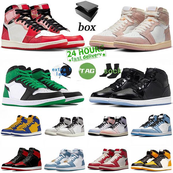 1 1s high mens womens basketball shoes starfish washed pink university blue light smoke grey patent bred lucky green linen obsidian spider-v
1 1s high mens womens basketball shoes starfish washed pink university blue light smoke grey patent bred lucky green linen obsidian spider-v