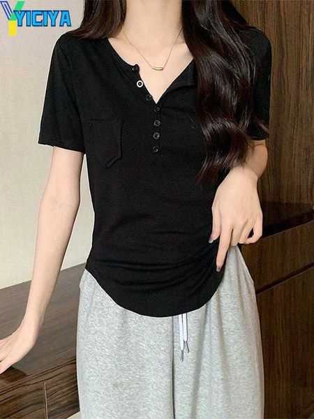 yiciya women's t shirts bethquenoy round neck front buttoned tshirts with chest pocket women summer 2023 asymmetric hem tee shirt femme, White
yiciya women's t shirts bethquenoy round neck front buttoned tshirts with chest pocket women summer 2023 asymmetric hem tee shirt femme, White