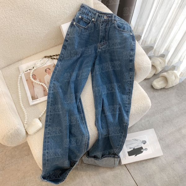 women designers straight leg jeans high street girl denim pants fashion pant hemline hem with design rhinestone, Blue
women designers straight leg jeans high street girl denim pants fashion pant hemline hem with design rhinestone, Blue