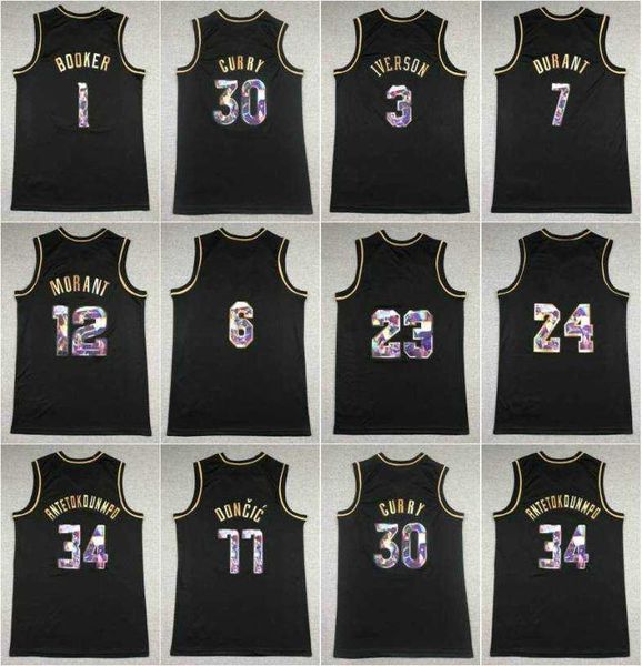 diamond black gold basketball jersey devin booker allen iverson kevin durant ja morant stephen curry antetokounmpo luka doncic, Black;red
diamond black gold basketball jersey devin booker allen iverson kevin durant ja morant stephen curry antetokounmpo luka doncic, Black;red