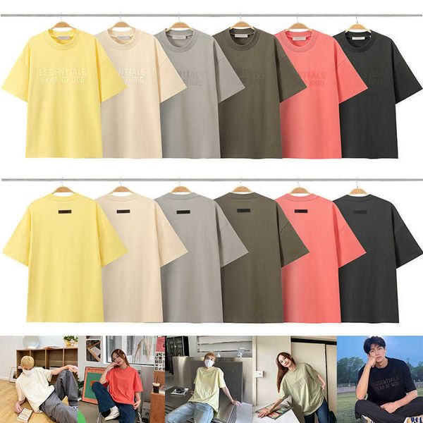 men's t-shirts fashion ess designer fog summer letter flocking printing brand couple loose round neck ess short sleeve t-shirt for men, White;black
men's t-shirts fashion ess designer fog summer letter flocking printing brand couple loose round neck ess short sleeve t-shirt for men, White;black