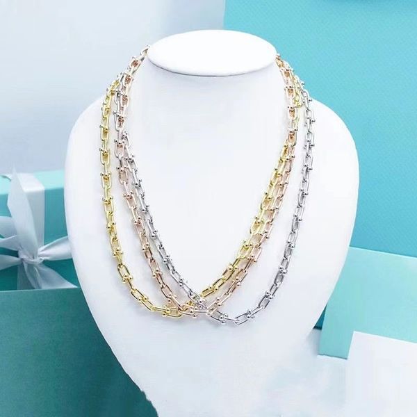 famous brand u-shaped necklace bracelet set for european and american women's necklaces, high-quality luxury jewelry, girls' holid, Silver 
famous brand u-shaped necklace bracelet set for european and american women's necklaces, high-quality luxury jewelry, girls' holid, Silver