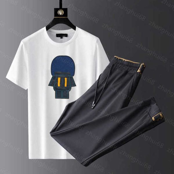 23ss mens designer tracksuit mens tracksuit round neck pure cotton robot towel embroidery logo short sleeve t-shirt ribbon stitching pants s, Gray
23ss mens designer tracksuit mens tracksuit round neck pure cotton robot towel embroidery logo short sleeve t-shirt ribbon stitching pants s, Gray