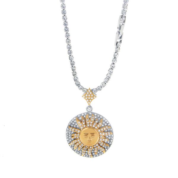 23ss hip hop zircon sun pendant necklace, european and american rap charm, trendy people ice sugar chain accessories, Silver
23ss hip hop zircon sun pendant necklace, european and american rap charm, trendy people ice sugar chain accessories, Silver