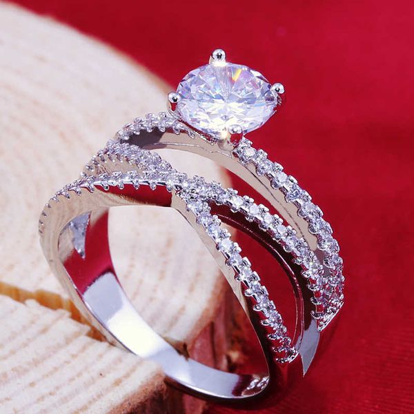 band rings huitan pretty geometric twist wedding engagement ring for women with micro paved romantic solitaire accessories femme ring aa2305, Silver
band rings huitan pretty geometric twist wedding engagement ring for women with micro paved romantic solitaire accessories femme ring aa2305, Silver