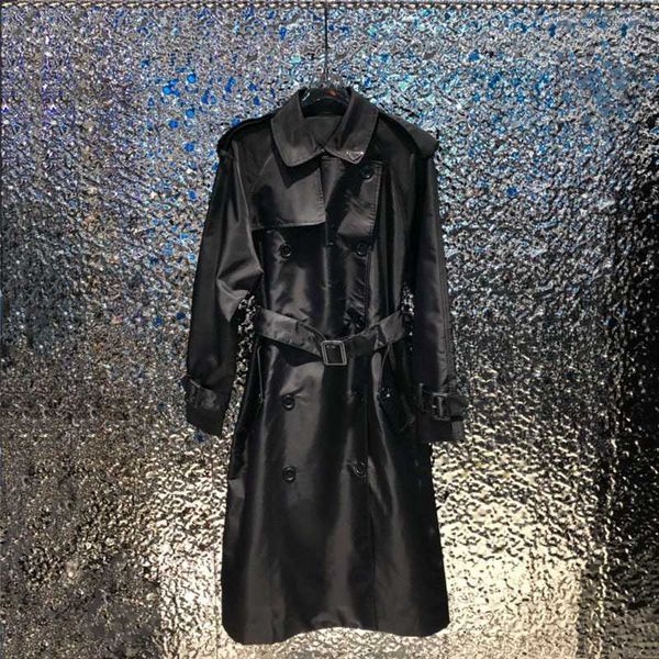 women's trench coats designer autumn and winter new regenerated nylon cool triangle breast pin removable solid loose fit long x5ni, Tan;black
women's trench coats designer autumn and winter new regenerated nylon cool triangle breast pin removable solid loose fit long x5ni, Tan;black